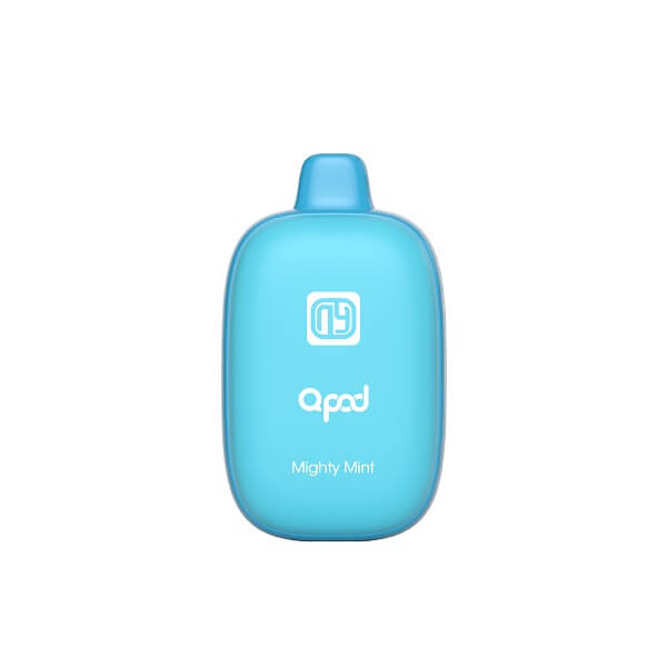 QPOD 6000 Rechargeable Disposable | 5% Nicotine | 6000 Puffs | 5 Count Display | Mighty Mint