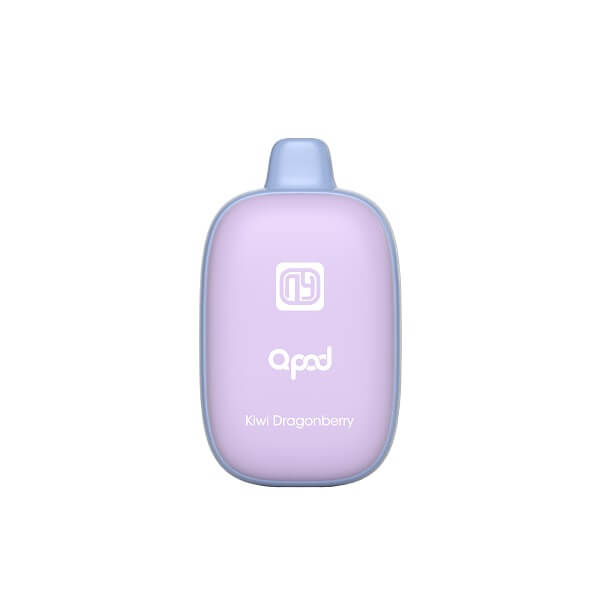 QPOD 6000 Rechargeable Disposable | 5% Nicotine | 6000 Puffs | 5 Count Display | Kiwi Dragonberry
