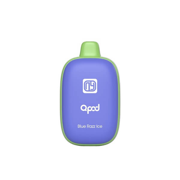 QPOD 6000 Rechargeable Disposable | 5% Nicotine | 6000 Puffs | 5 Count Display | Blue Razz Ice