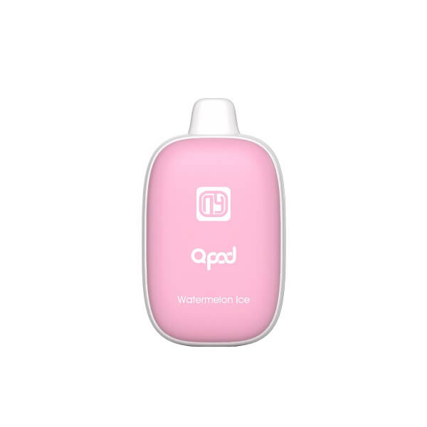 QPOD 6000 Rechargeable Disposable | 5% Nicotine | 6000 Puffs | 5 Count Display | Watermelon Ice