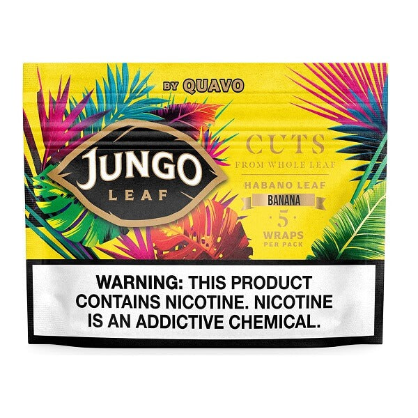 Jungo Leaf Cuts Wraps | 5 Pack | 10 Count Display | Banana