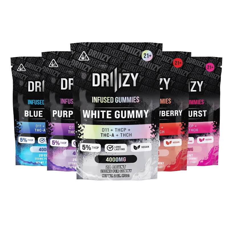 Driiizy Infused Gummies | 4000mg | 20 Pack | 5 Count Display