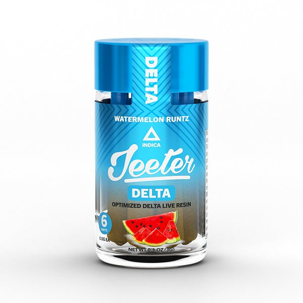 Baby Jeeter Pre-Rolls THCA Live Resin | 0.5 Gram | 6 Pack | 6 Count Display
