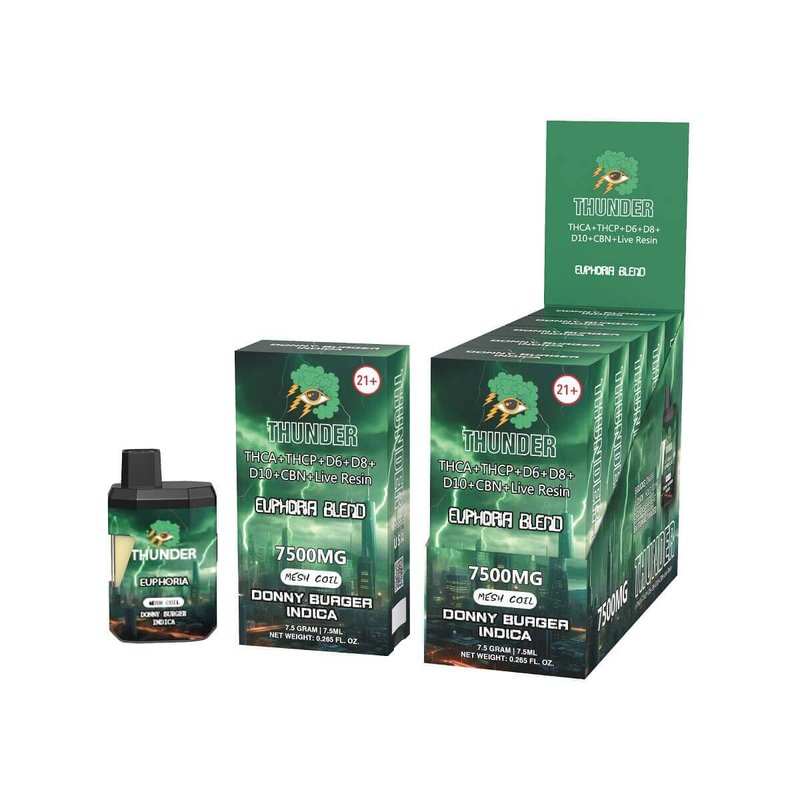 Thunder Canna Thunder Euphoria Blend Disposables 7500 Gram wholesale disposables retail distribution - usage guide