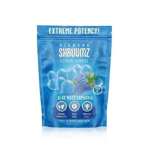 Diamond Shruumz Extreme Mushroom Gummies 5000mg Pack of 5