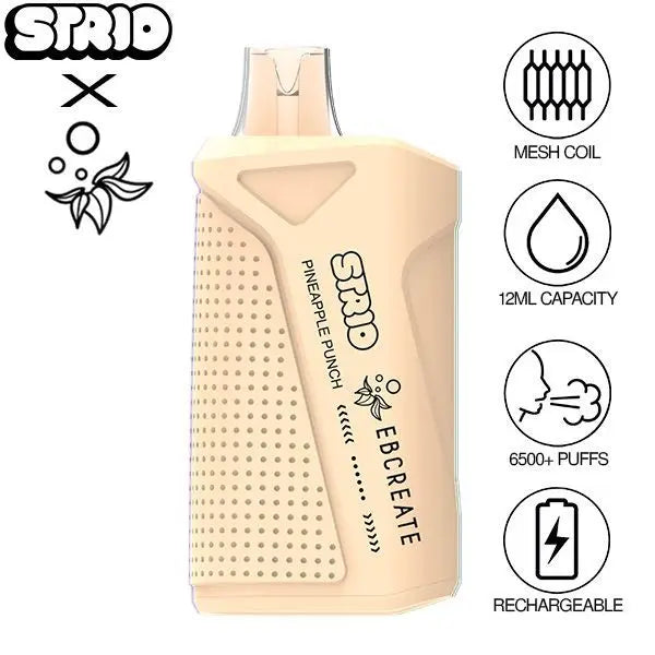 Strio EbcreatePineapple Punch 6500 Puffs Flavors