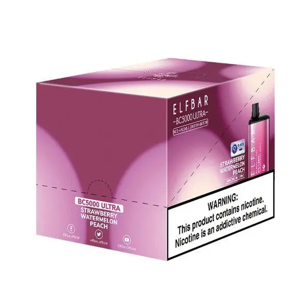 Elf Ultra Strawberry Watermelon Peach Display 10 Pack