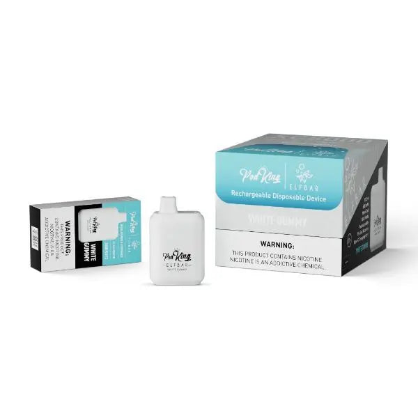 White Gummy Pod King x Elf Bar XC5000 Disposable 10-Pack 