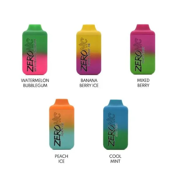 Zeronic 6000 Puffs Disposable Vape – Nicotine-Free, Long-Lasting & Smooth